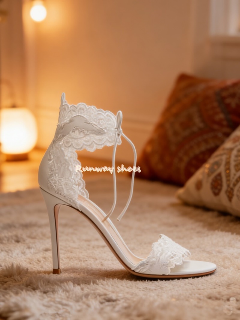 Wedding Super - Lace Fabric Lace Single Buckle Strap