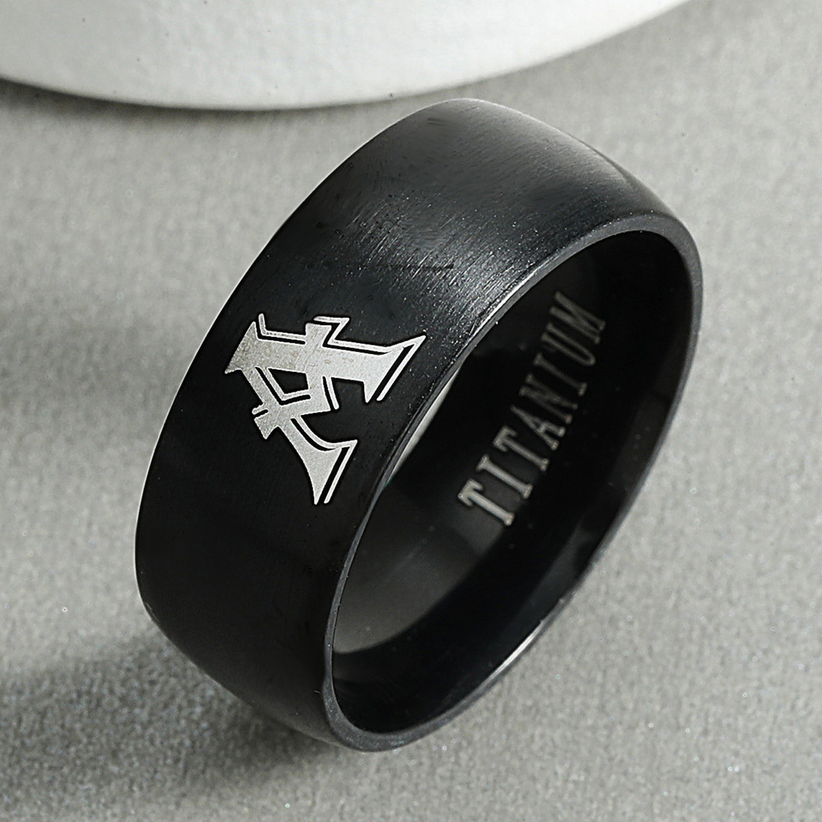 Wedding Z - Personalised Initial Women Men Ring Engrave