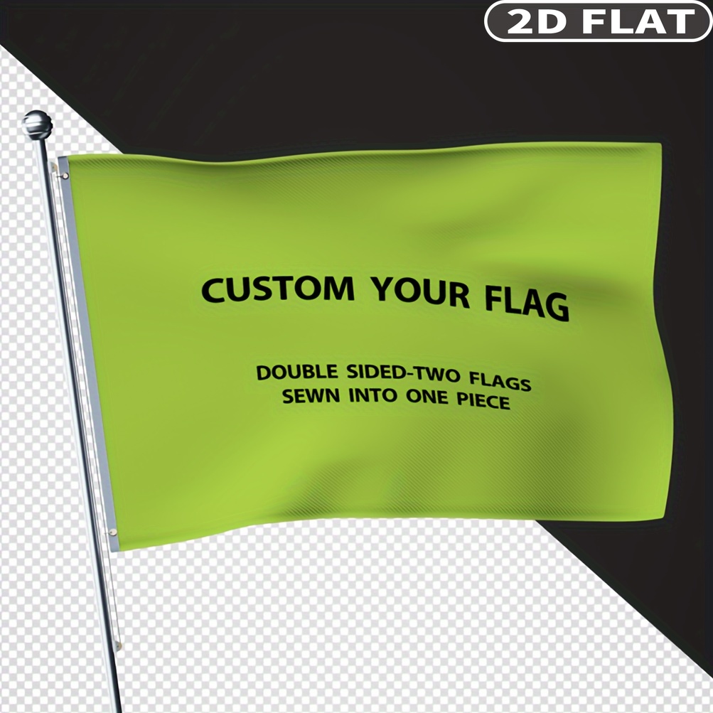 Wedding Party Supply - 2D FLAT Custom Double-Sided Flags with