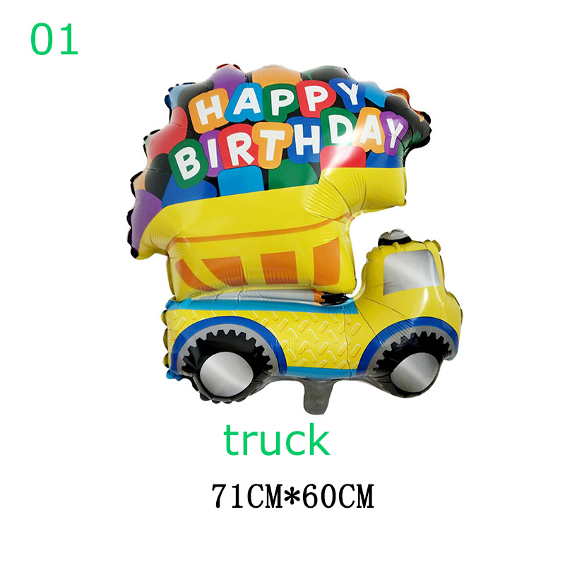 1PC Cartoon Car Balloons Fire  - Wedding Qq ulasan dan harga