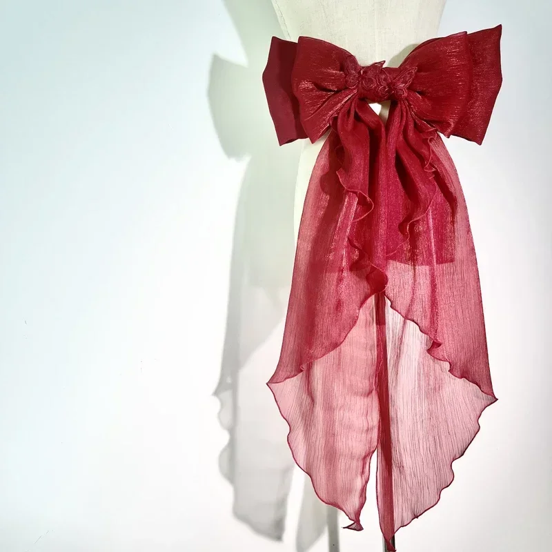 Trailing Bow Shiny Silk Double - Wedding Dress Supply ulasan dan harga