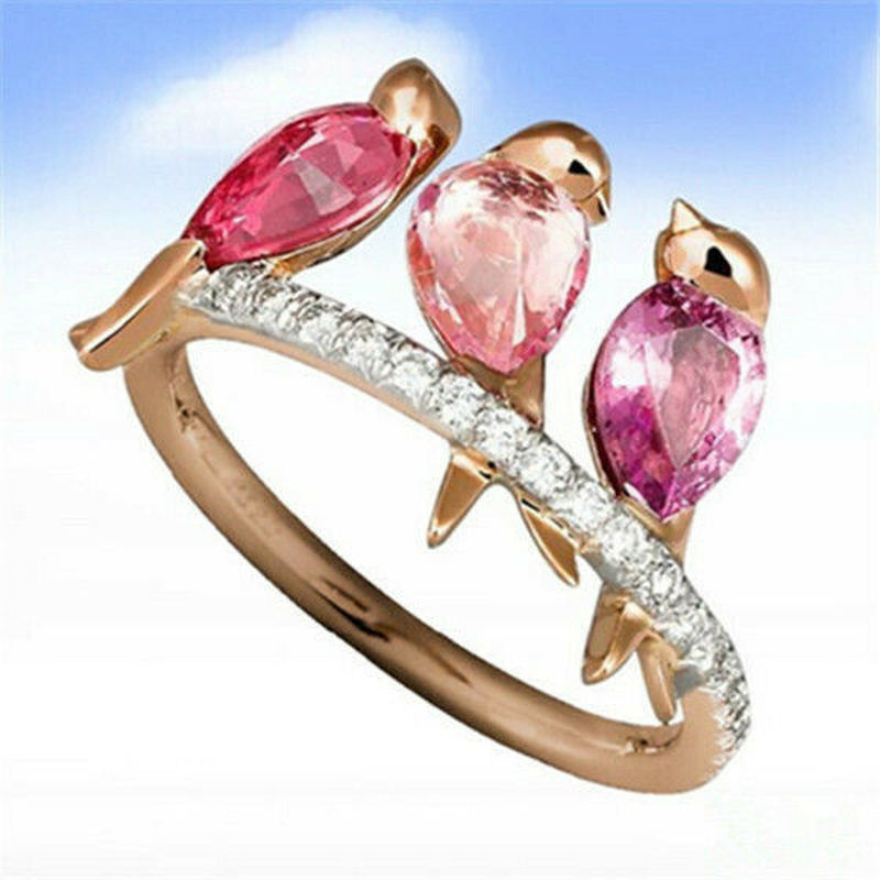 Pink Zircon Cute Bird Women Si - Wedding Qq ulasan dan harga