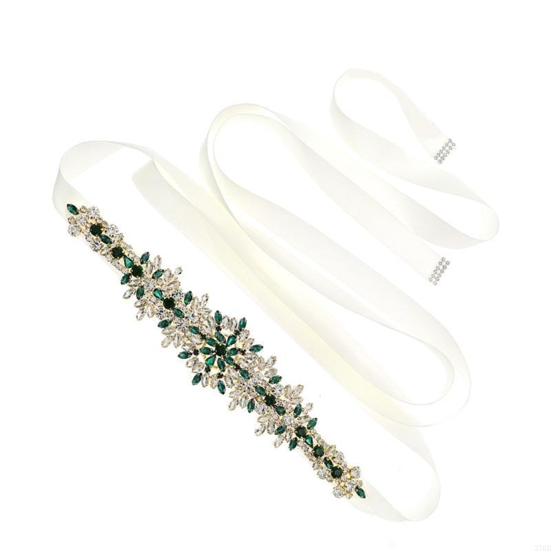 Luxurious Crystal Wedding Sash - Bridal Sash Ribbon ulasan dan harga