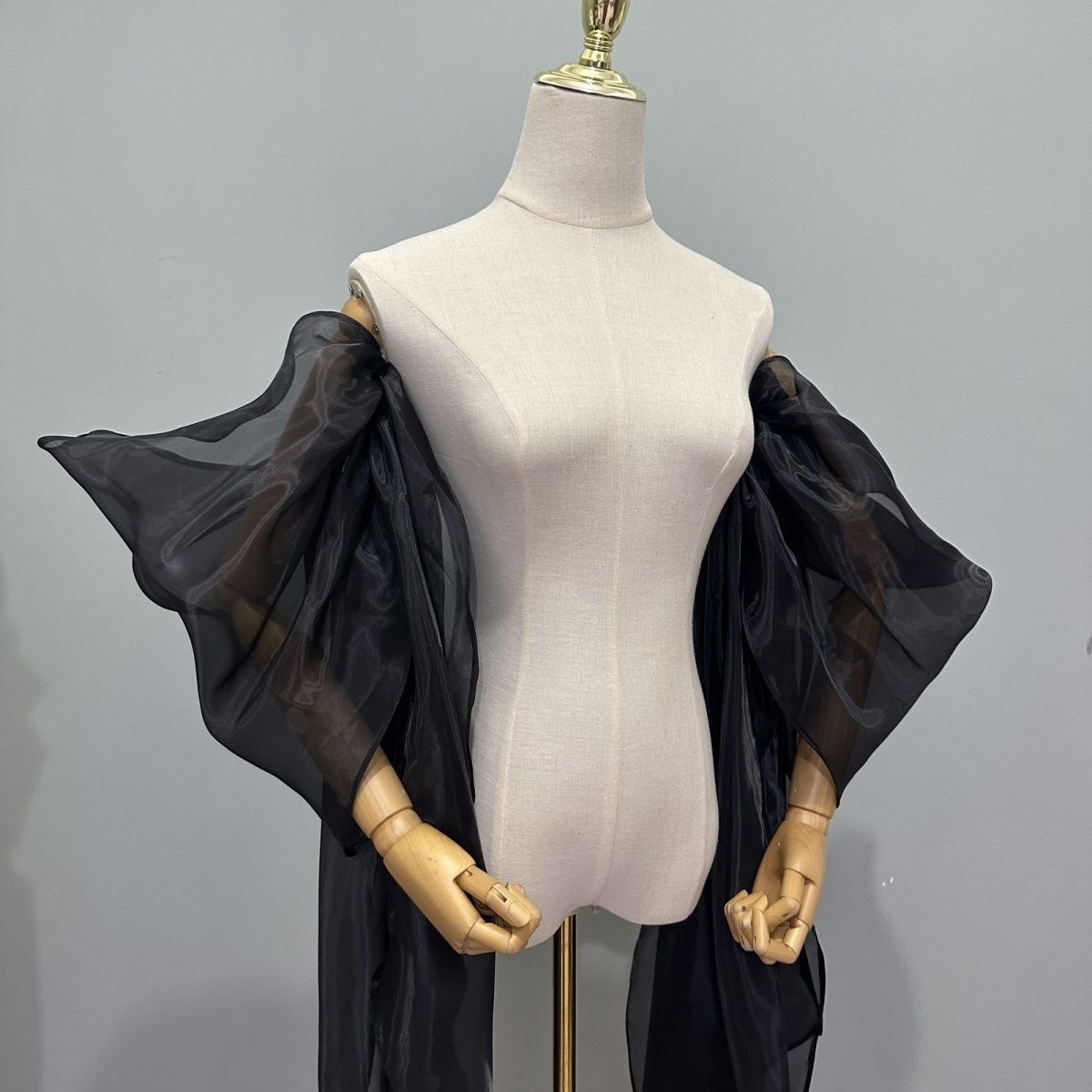 Bridal Sleeve Organza Detachab - Wedding Dress Supply ulasan dan harga