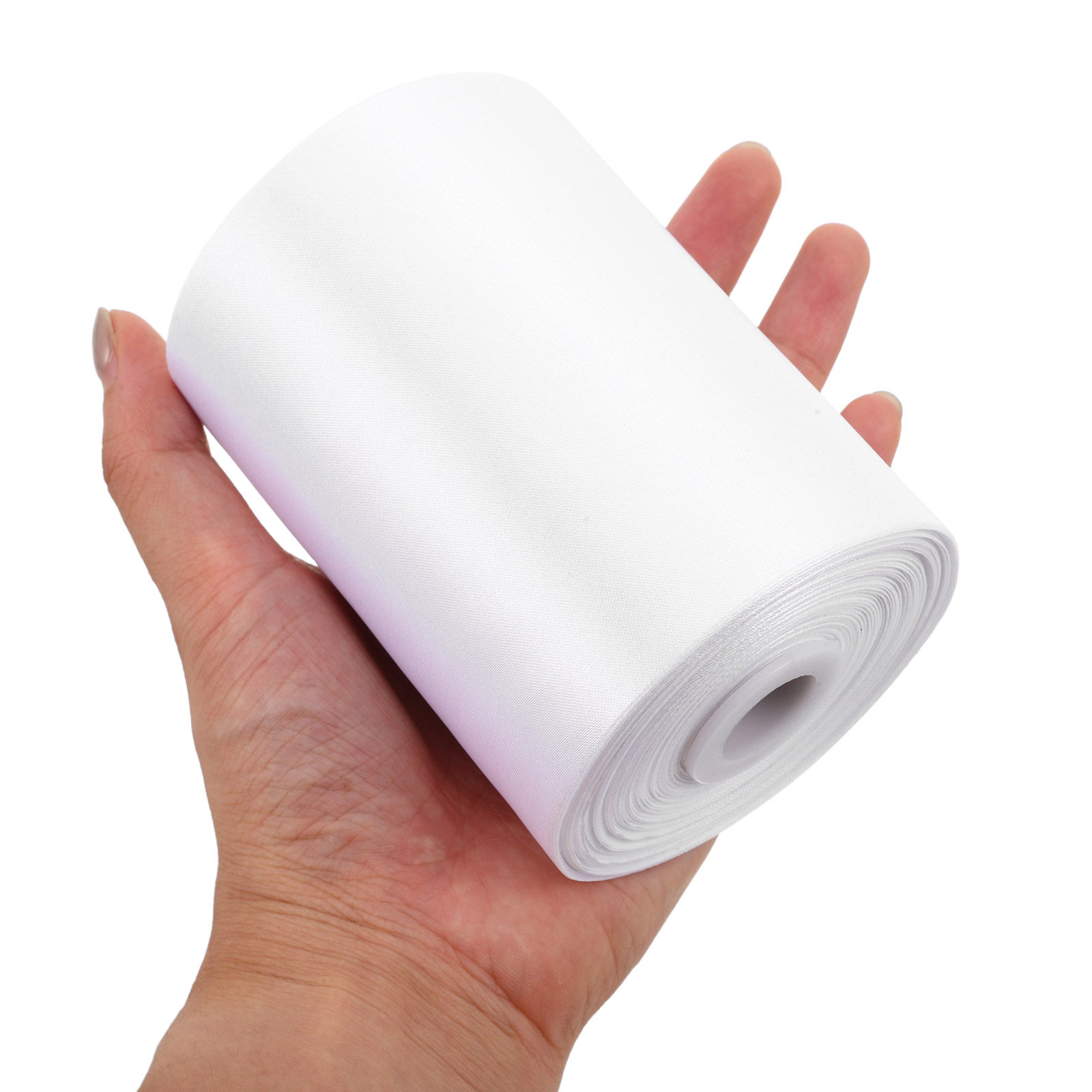 1 Roll White Satin Ribbon 25 Y - Bridal Sash Ribbon ulasan dan harga