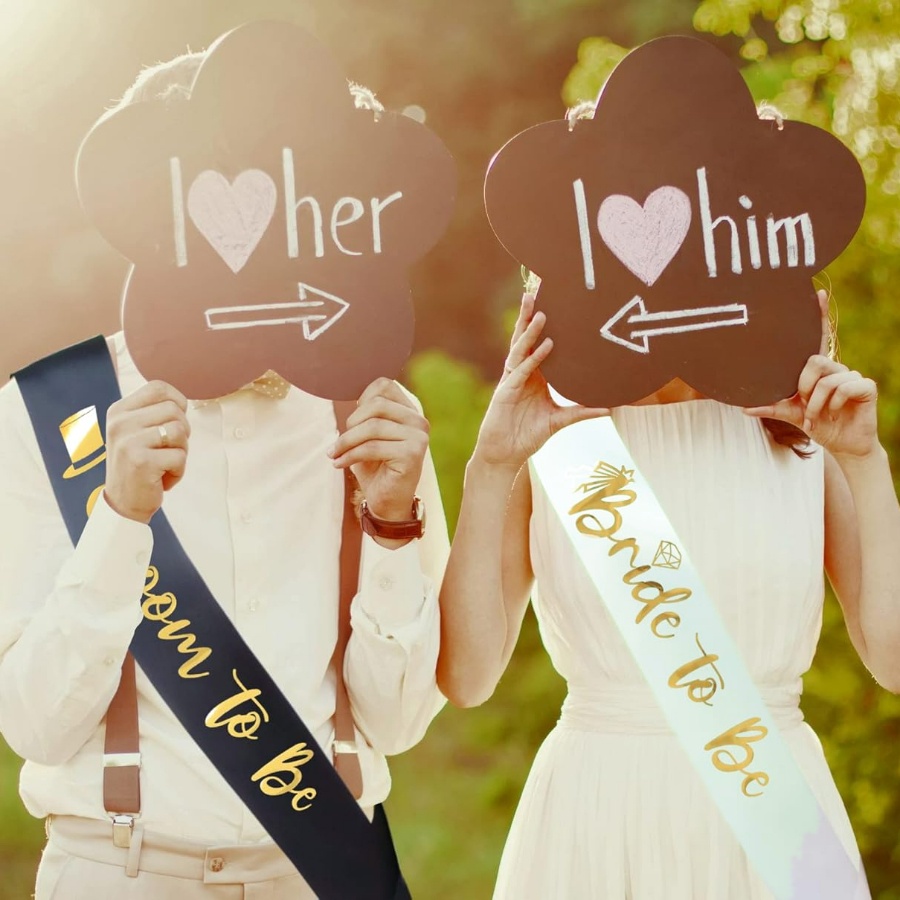 2pcs/1set Bachelorette Party S - Bridal Sash Ribbon ulasan dan harga