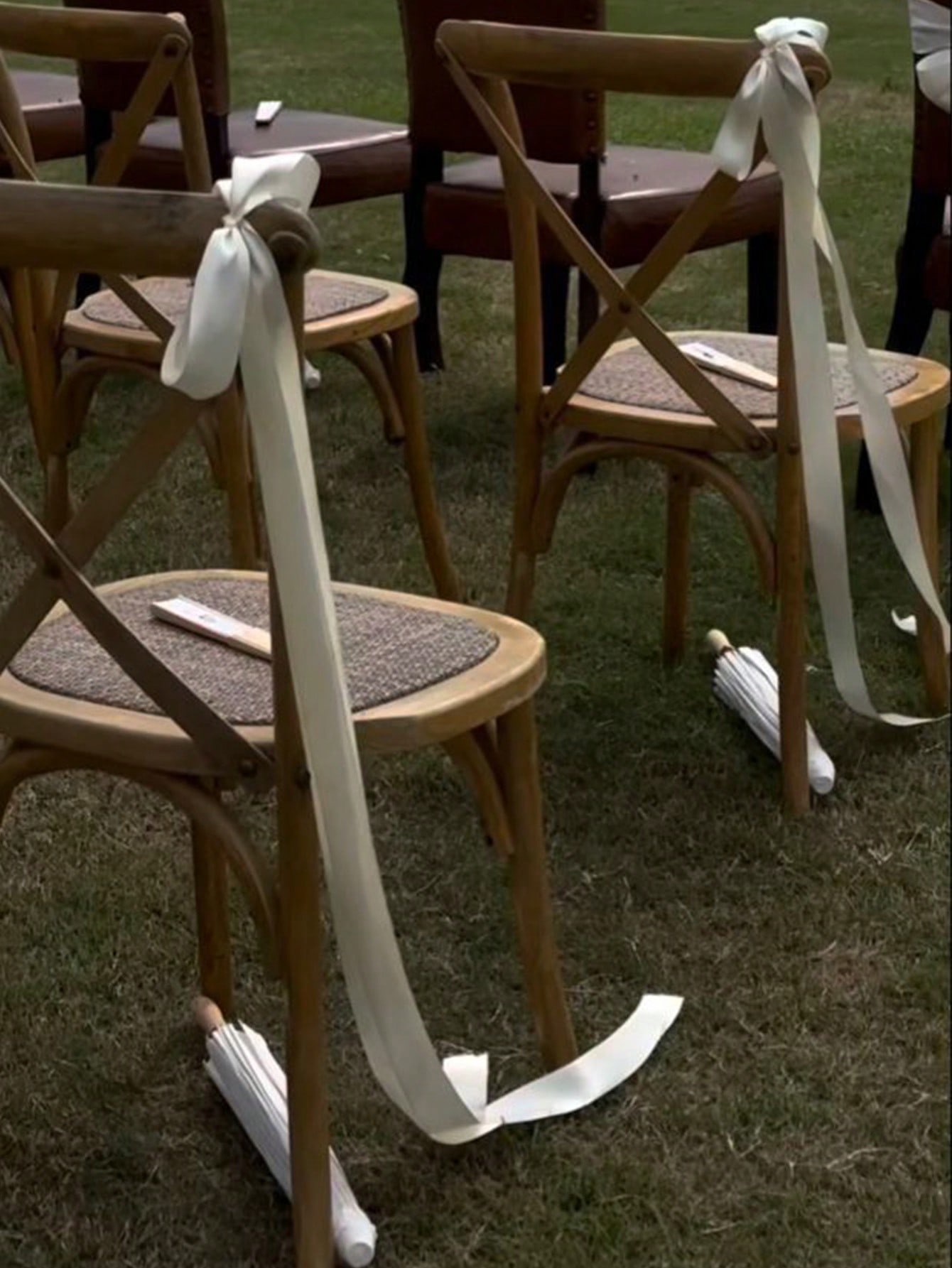 Satin Weeding Chair Bows with  - Bridal Sash Ribbon ulasan dan harga