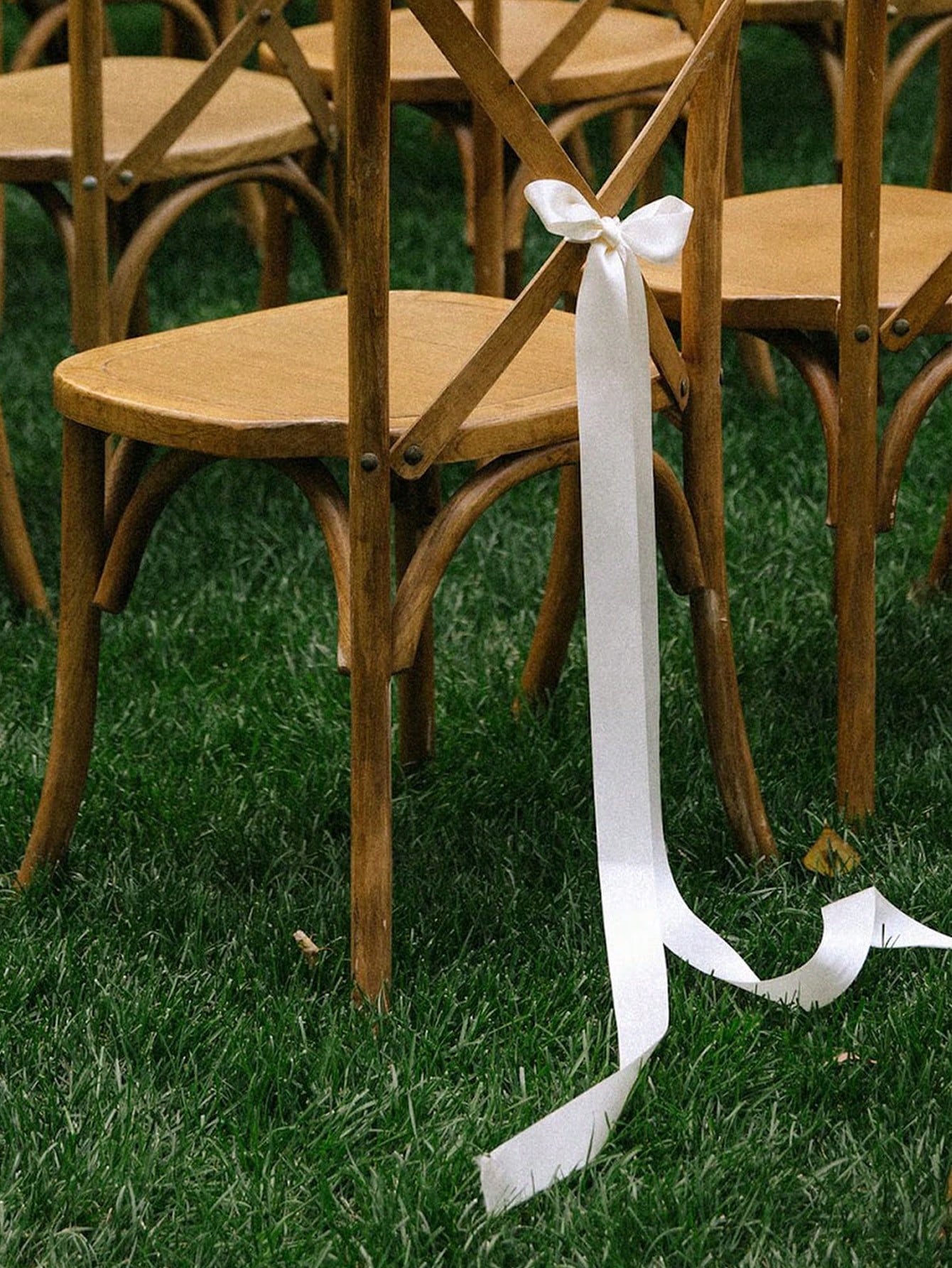 Satin Weeding Chair Bows with  - Bridal Sash Ribbon ulasan dan harga