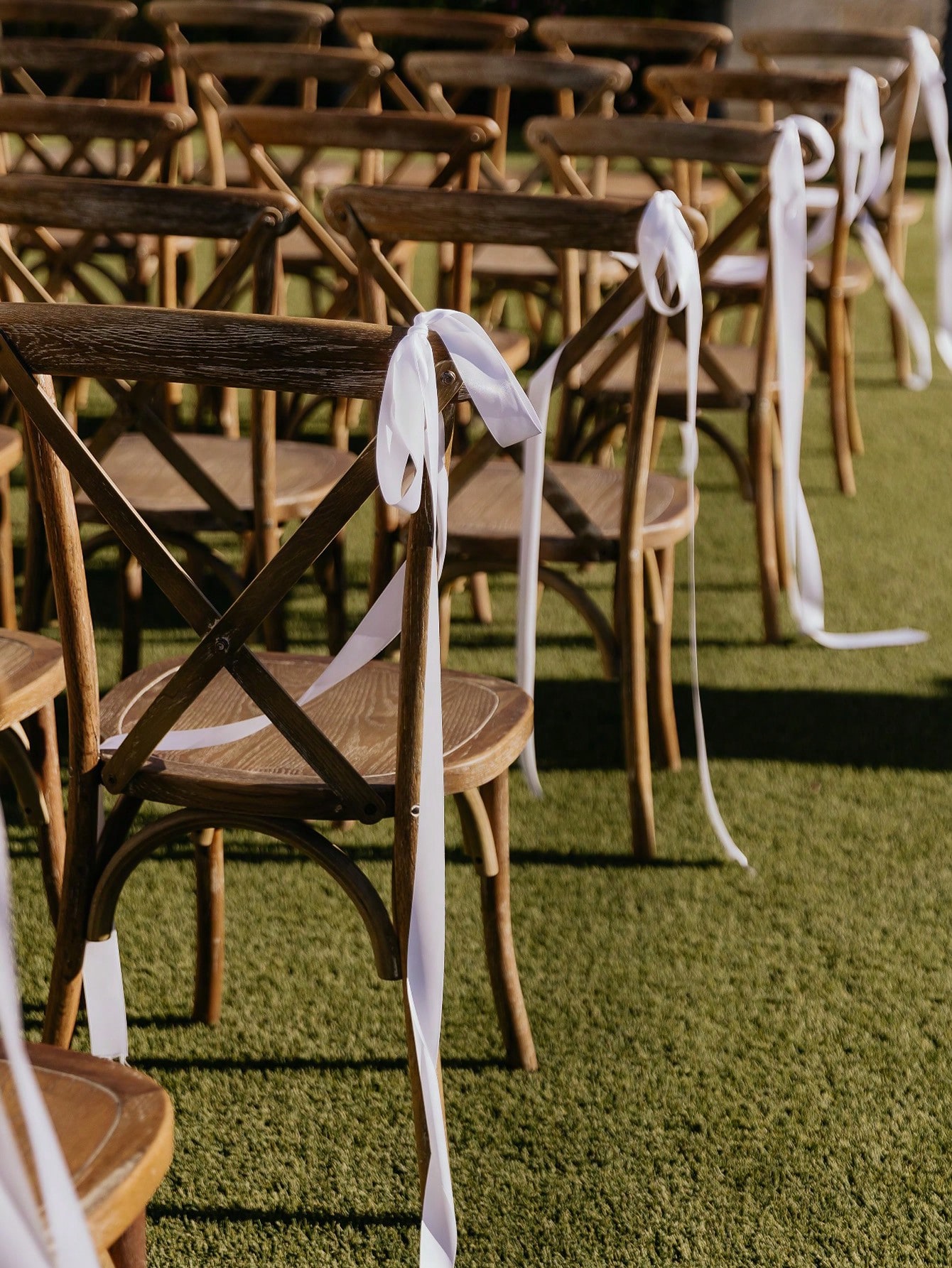 Satin Weeding Chair Bows with  - Bridal Sash Ribbon ulasan dan harga