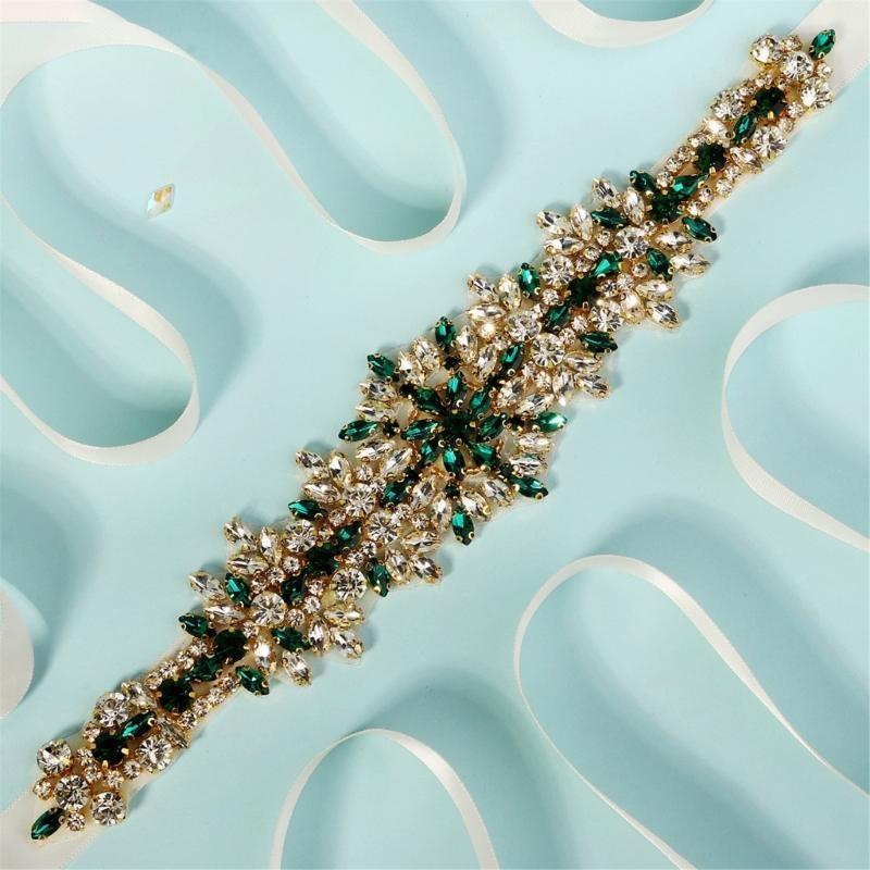 652F Shining Bridal Sash Belt  - Bridal Sash Ribbon ulasan dan harga