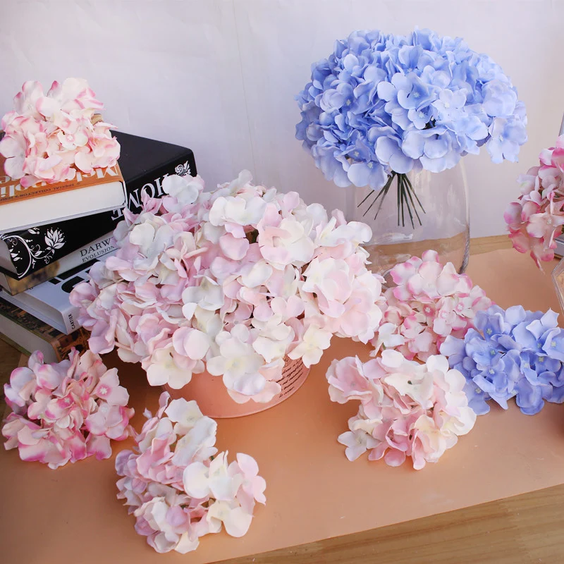 10PCS/Lot Colorful Hydrangea F - Wedding Arch Flower ulasan dan harga