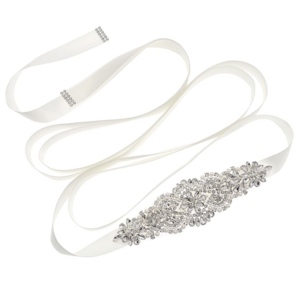 Fashion Ribbon Bridal Belt Sil - Bridal Sash Ribbon ulasan dan harga