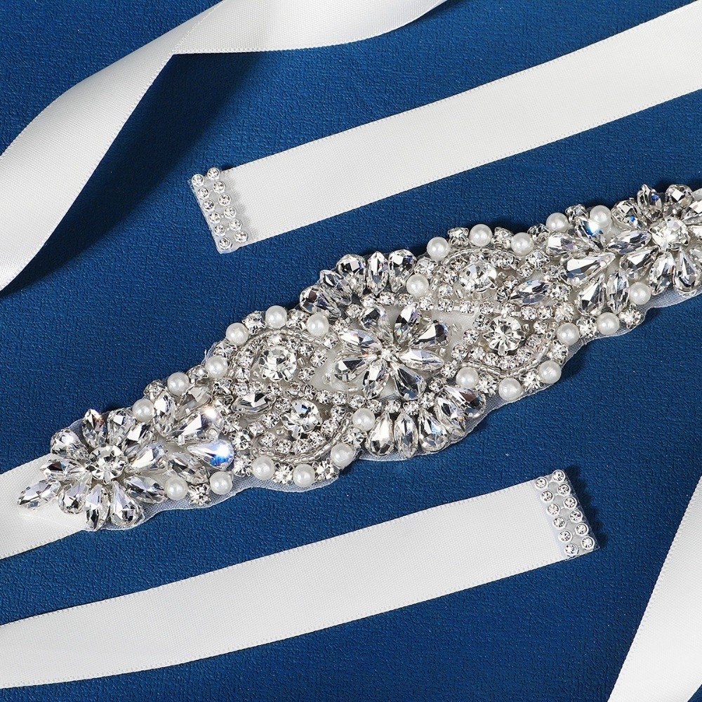 Fashion Ribbon Bridal Belt Sil - Bridal Sash Ribbon ulasan dan harga