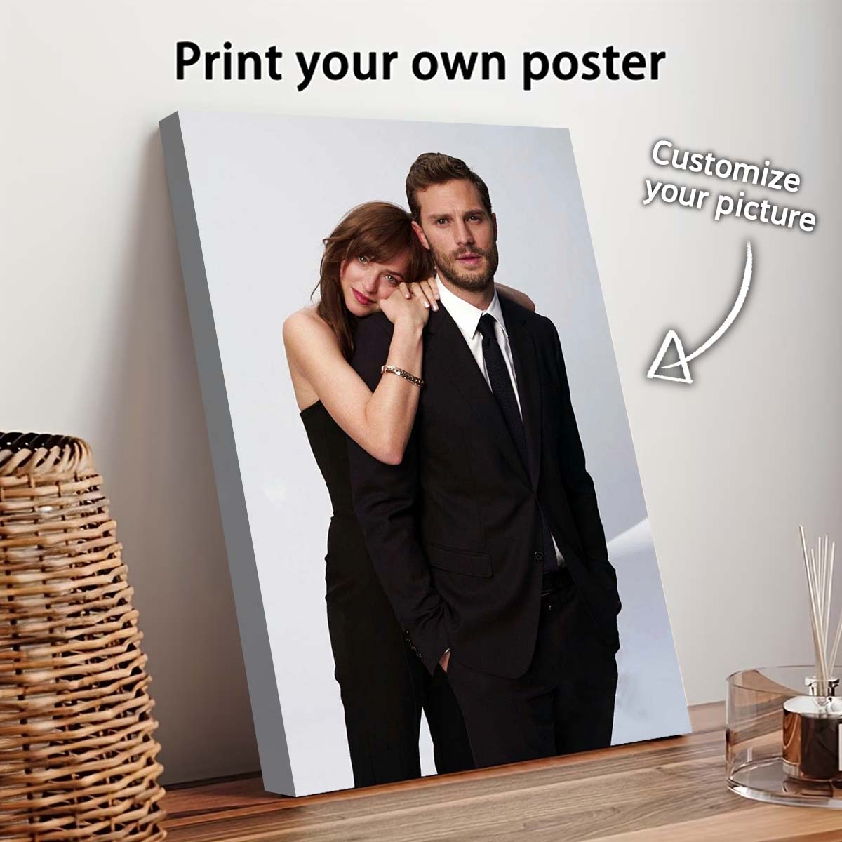 Custom Print Canvas Painting F - Wedding Party Supply ulasan dan harga