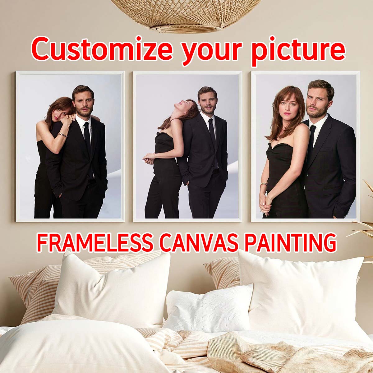 Custom Print Canvas Painting F - Wedding Party Supply ulasan dan harga
