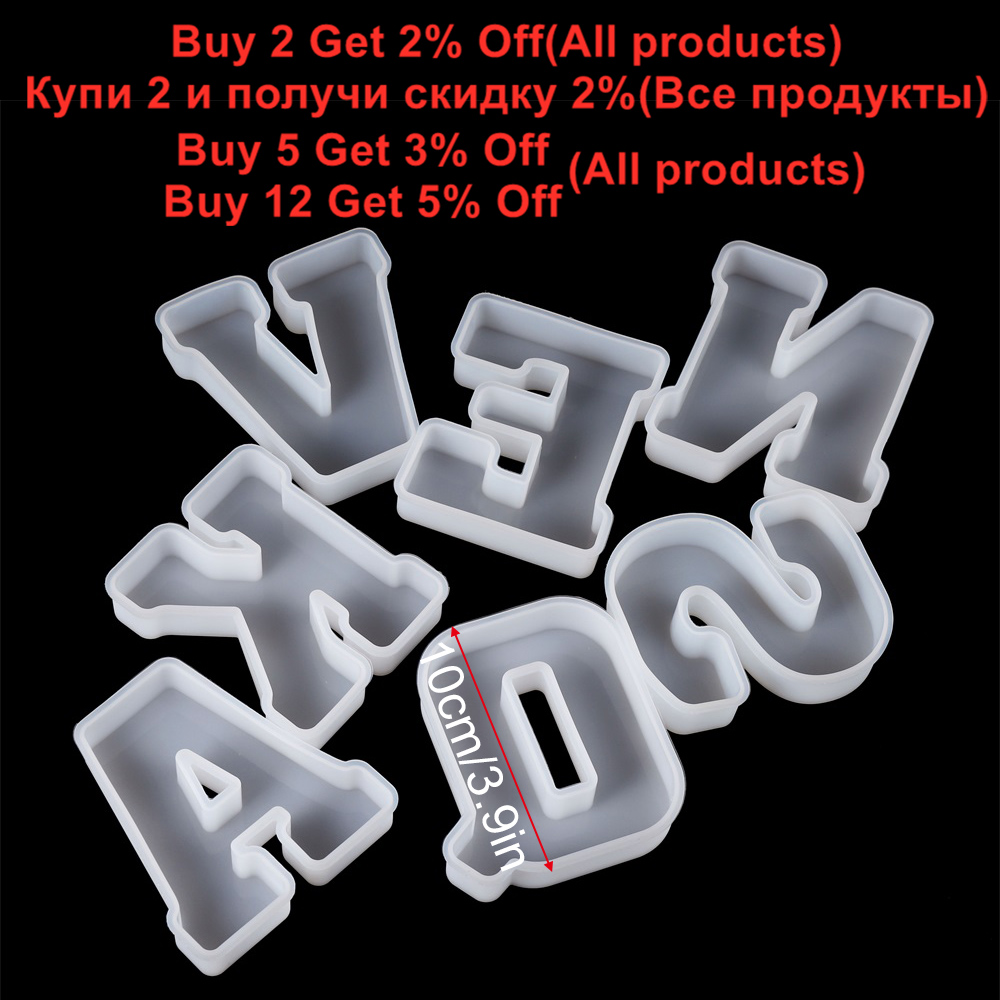 3Sizes A to Z Letter Silicone  - Wedding Z ulasan dan harga