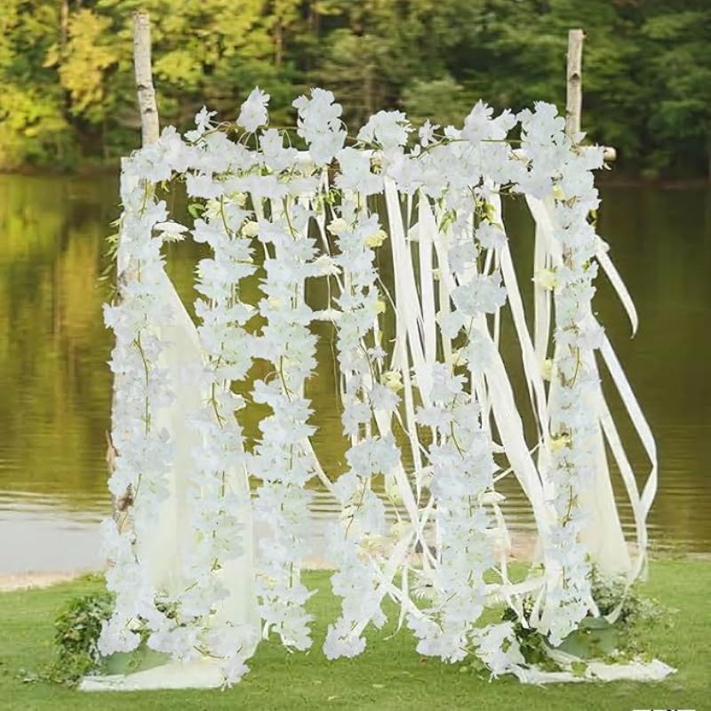 180cm Artificial Flowers Cherr - Wedding Arch Flower ulasan dan harga