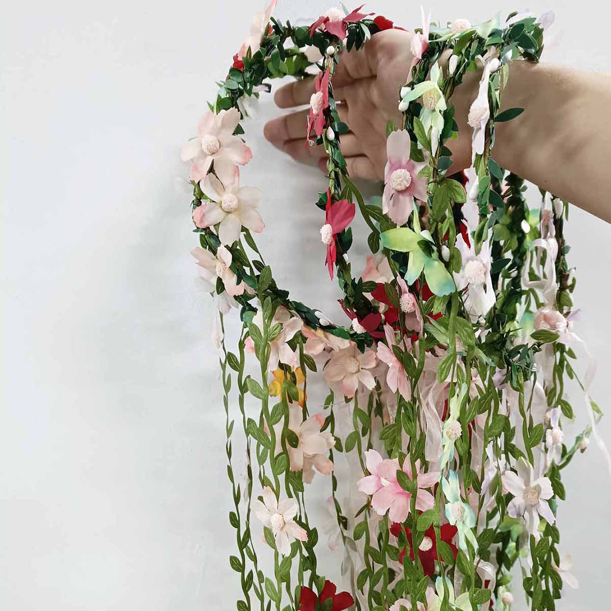 Bohemian Rattan Flower Vines C - Wedding Arch Flower ulasan dan harga