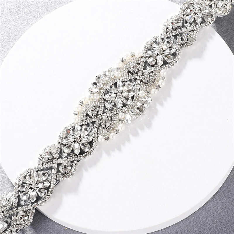 Rhinestones Bridal Belt Luxury - Bridal Sash Ribbon ulasan dan harga