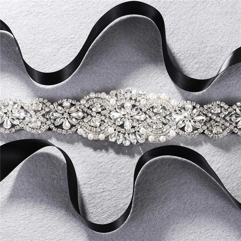 Rhinestones Bridal Belt Luxury - Bridal Sash Ribbon ulasan dan harga