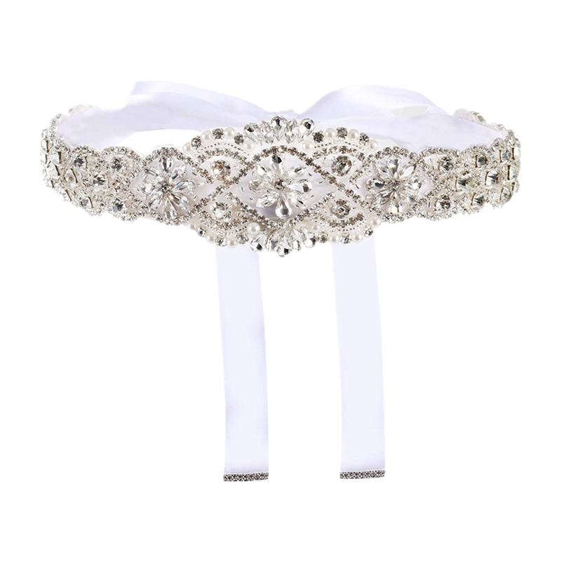 Rhinestones Bridal Belt Luxury - Bridal Sash Ribbon ulasan dan harga