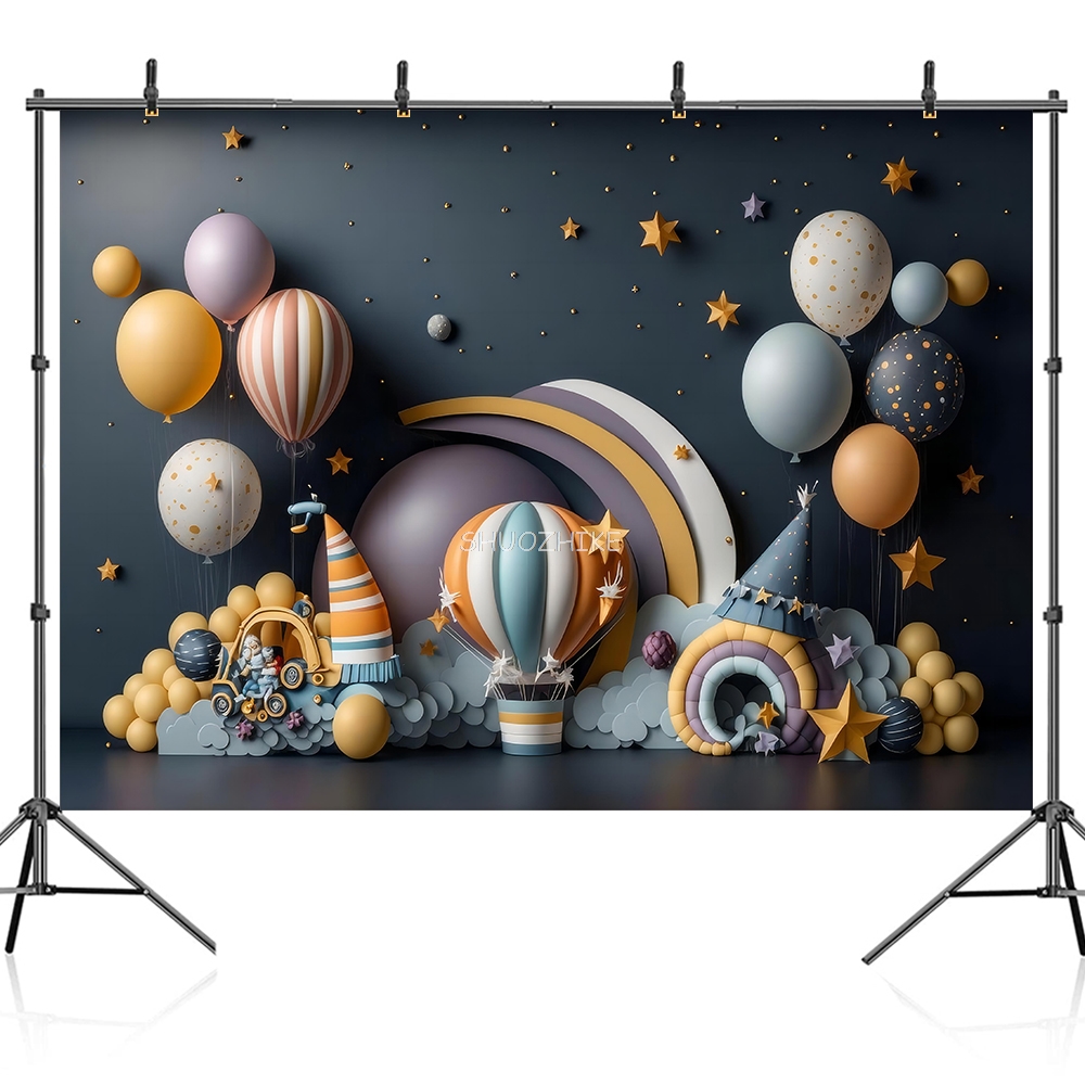Photography Backdrop 3D Balloo - Wedding Qq ulasan dan harga