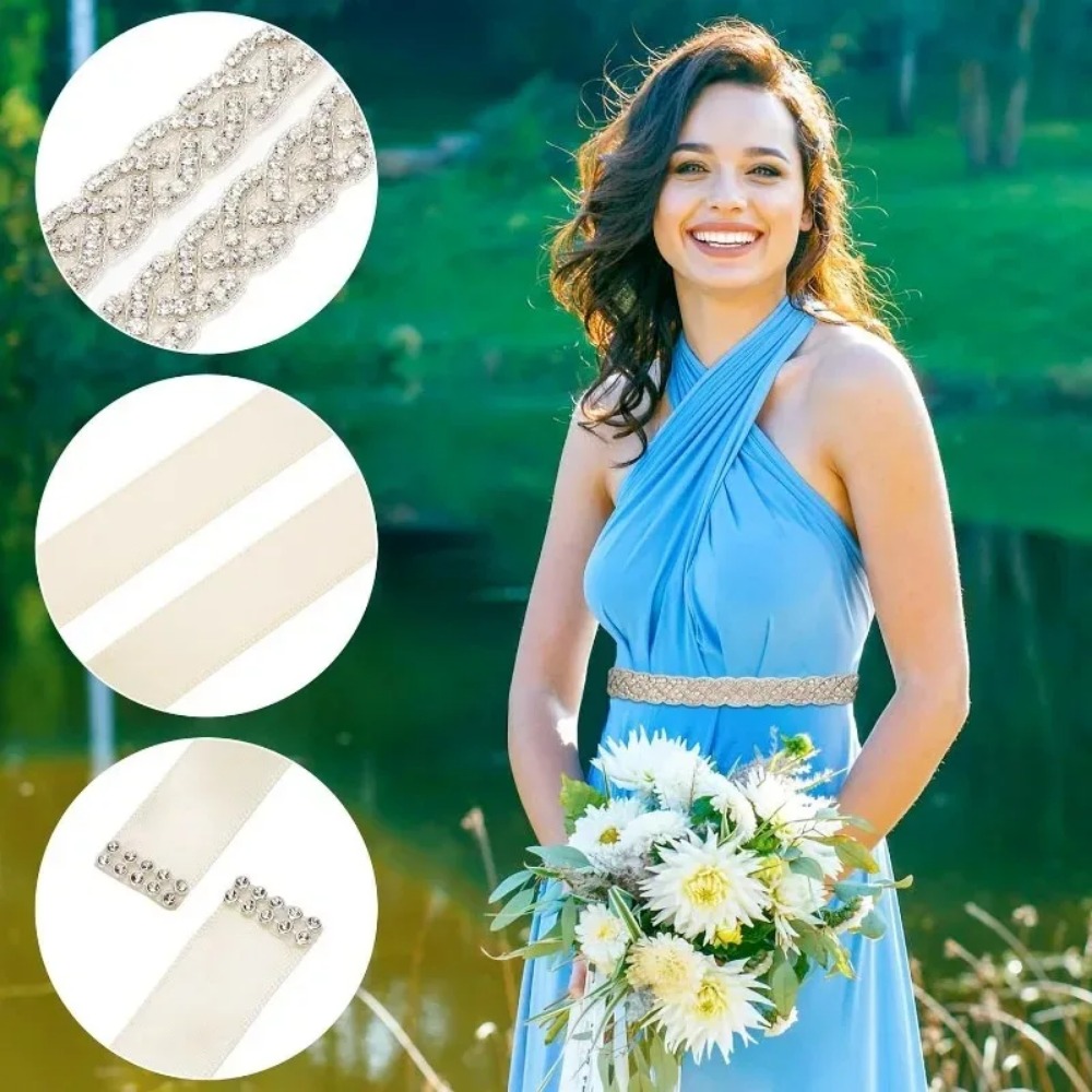 For Women Bridesmaid Dress Acc - Bridal Sash Ribbon ulasan dan harga