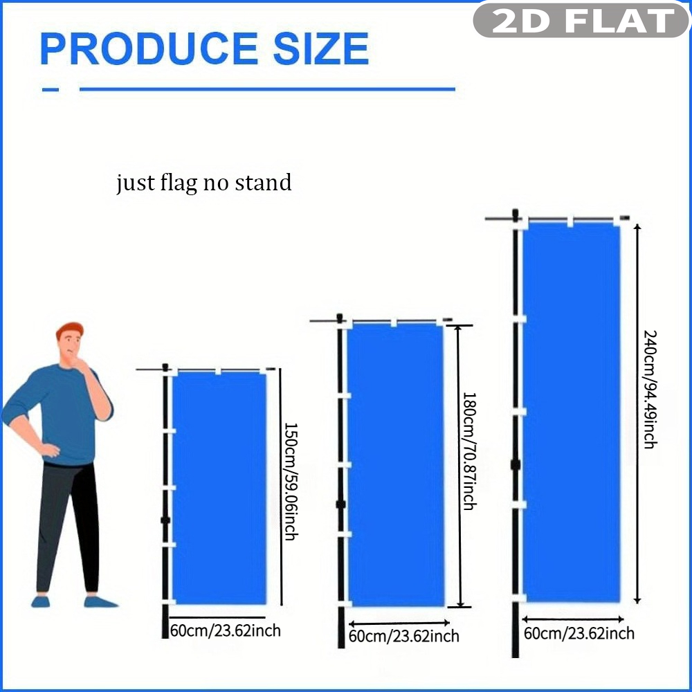 1pc 2D FLAT Custom Nobori Flag - Wedding Party Supply ulasan dan harga