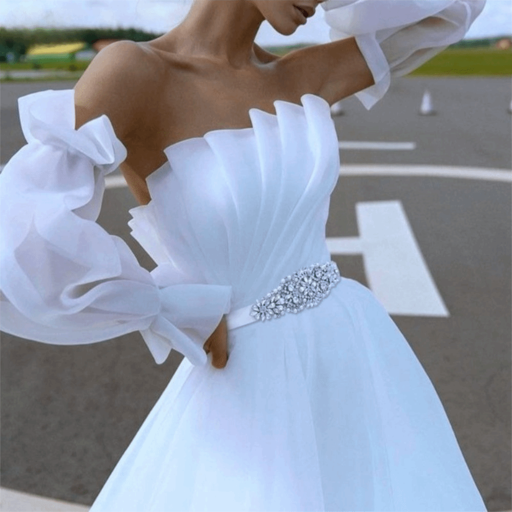 Fashion Ribbon Bridal Belt Sil - Bridal Sash Ribbon ulasan dan harga