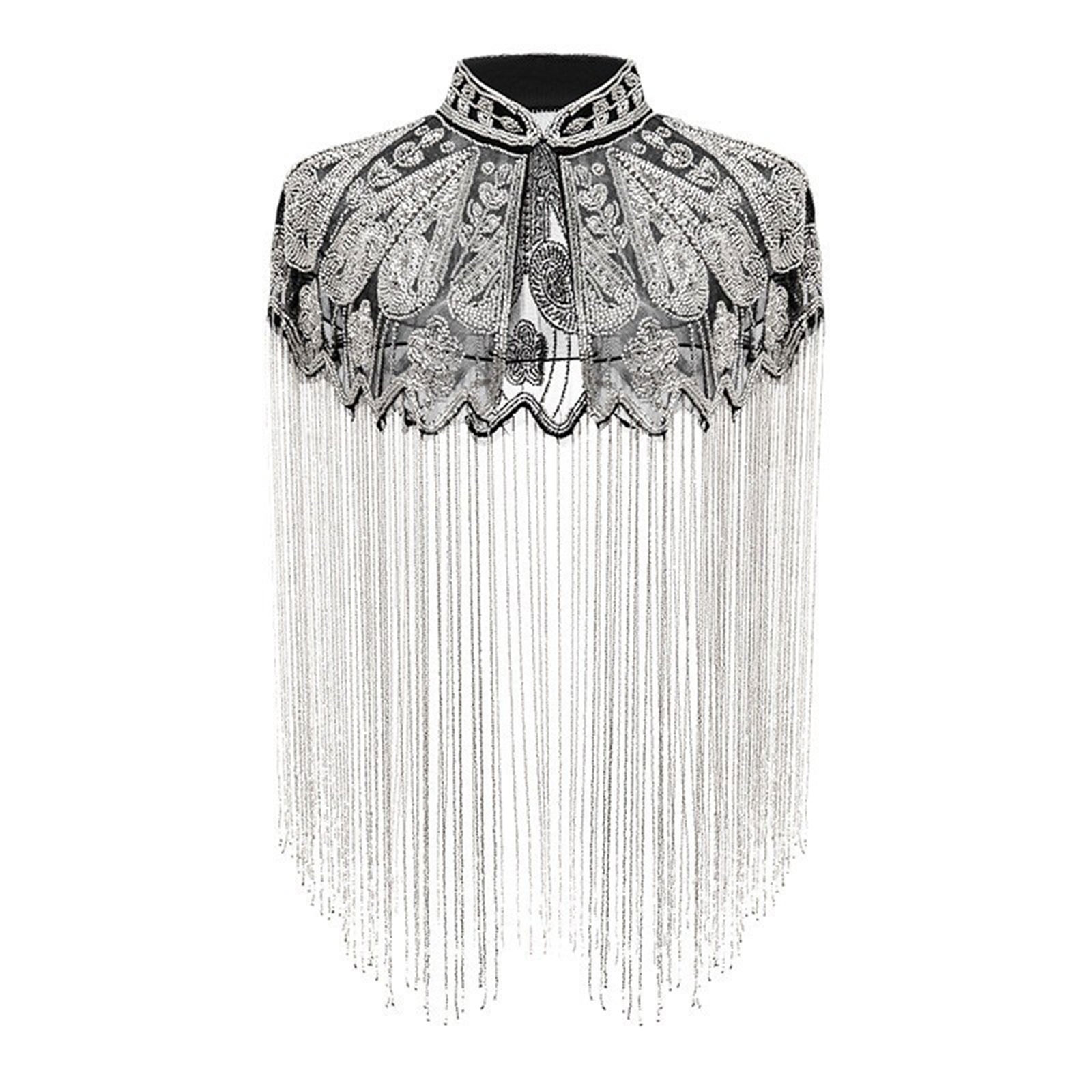Sequins Beaded Evening Cape Wo - Wedding Dress Supply ulasan dan harga