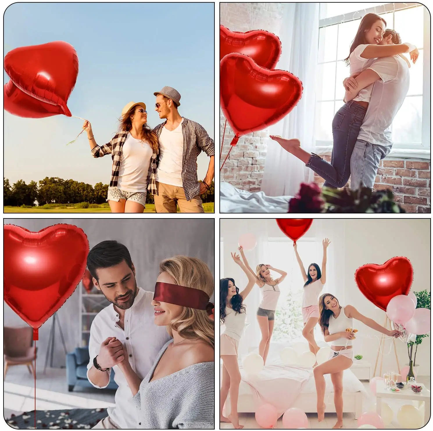 1/2pcs 36 inches Heart balloon - Wedding Qq ulasan dan harga