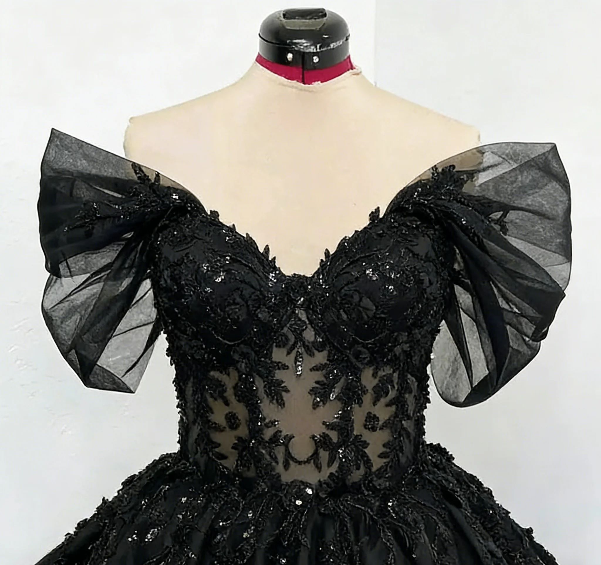 Customized Off Shoulder Black  - Bridal Sash Ribbon ulasan dan harga