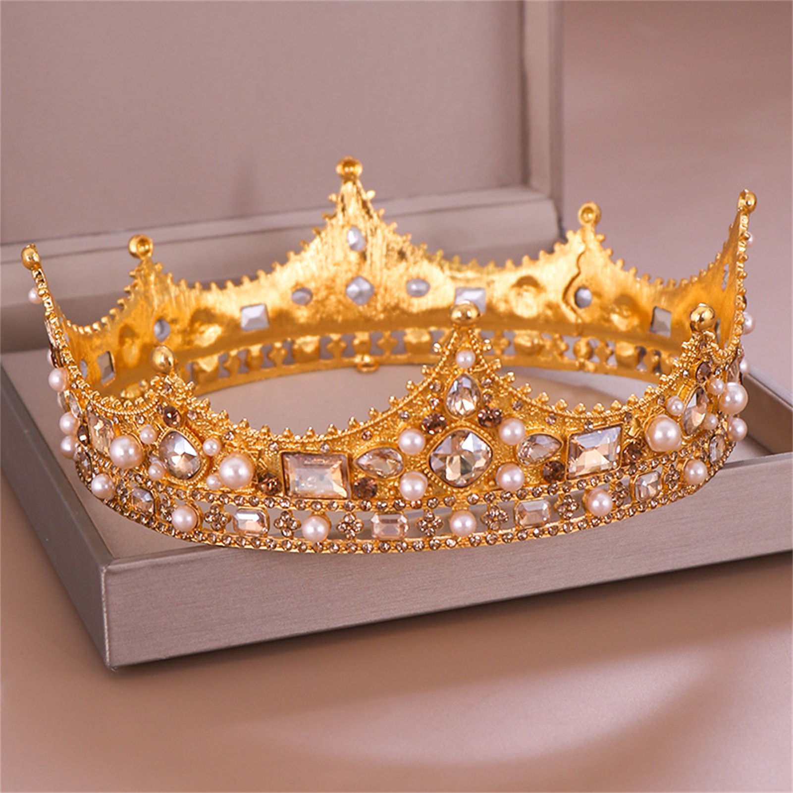 Bridal Crown Rhinestone Tiara  - Wedding Party Supply ulasan dan harga