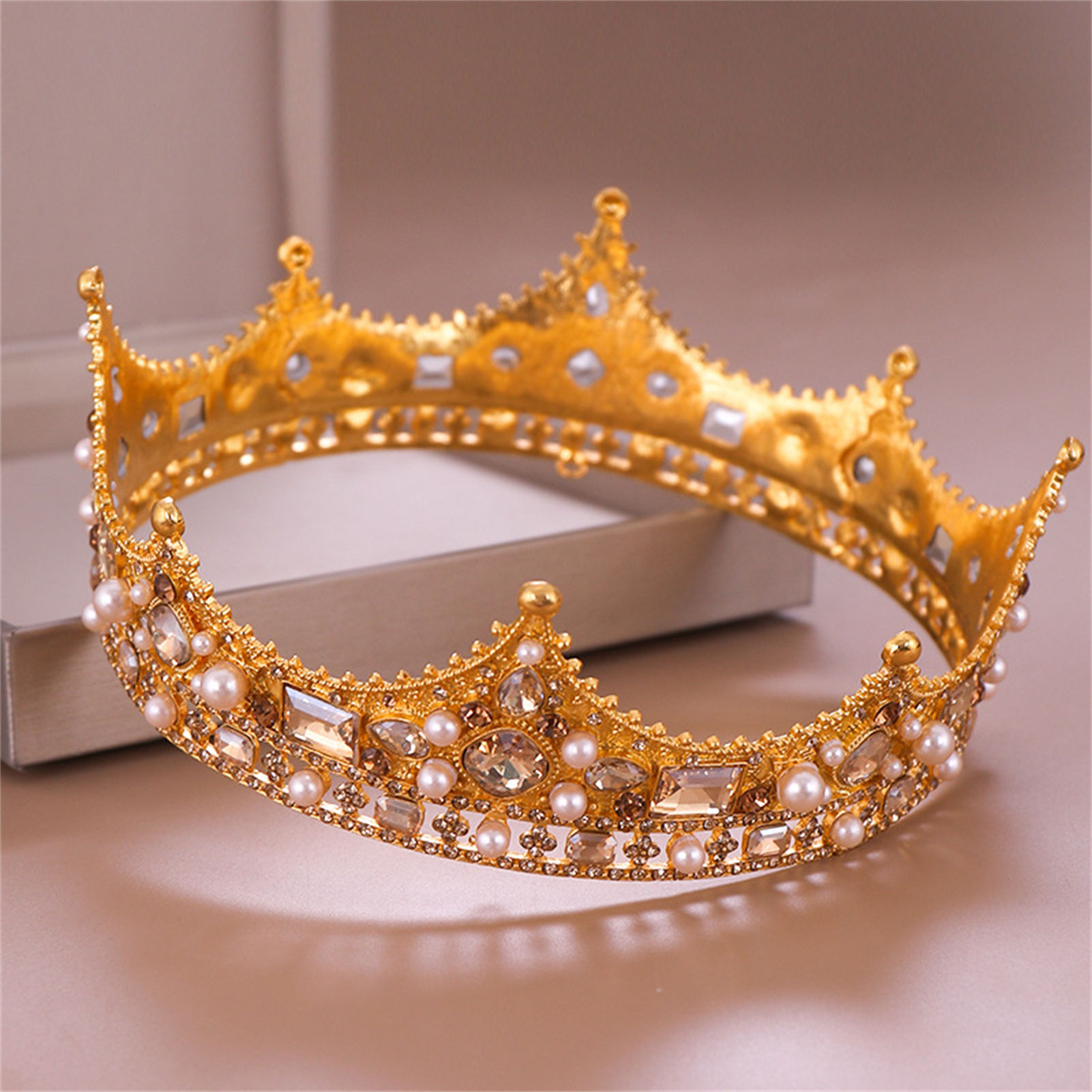 Bridal Crown Rhinestone Tiara  - Wedding Party Supply ulasan dan harga