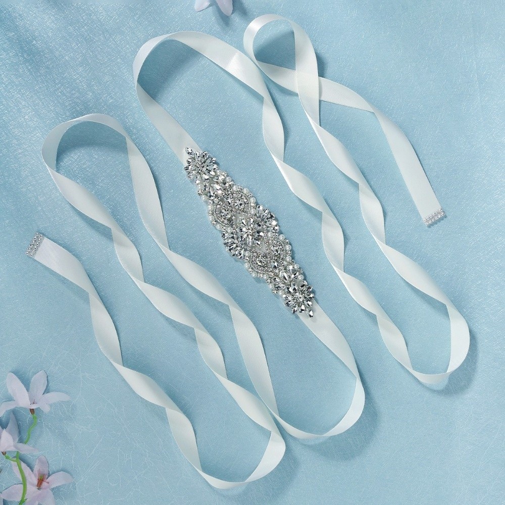 Fashion Ribbon Bridal Belt Sil - Bridal Sash Ribbon ulasan dan harga
